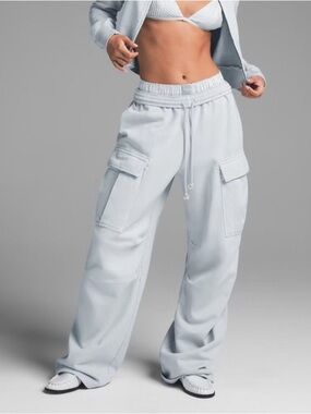 Skims Women Boyfriend Fleece Cargo Pant